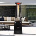 Lava Heat Italia The Lavalite 92.5" Triangle Glass Tube Outdoor Heater AL8MGB